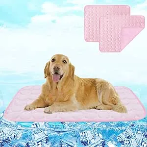 Oslueidy 2PCS Alfombra Refrescante para Perro,Alfo