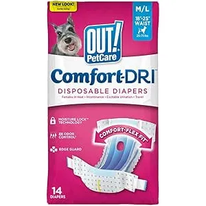 OUT! Pañales para Perros Femeninos Desechables Y A