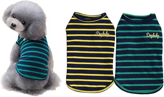 PACK 2 CAMISETAS DE ALGODÓN PARA MINI PERROS
