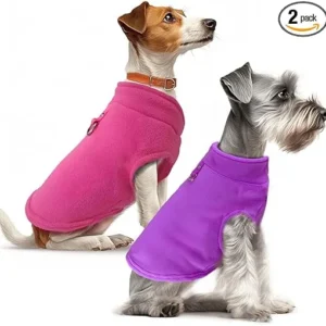 PAQUETE 2 JERSÉIS PARA PERROS SMALL - ROSA Y PÚRPURA