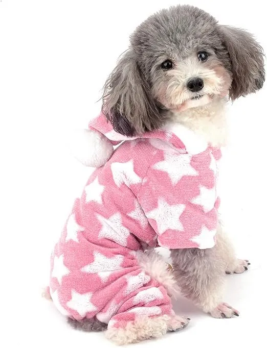 PIJAMA DE FORRO POLAR MASCOTAS PEQUEÑAS - ROSA