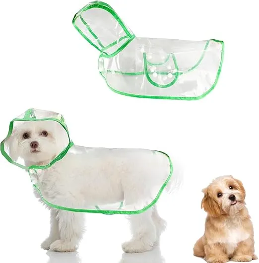 PONCHO IMPERMEABLE PARA LLUVIA PARA PERROS PEQUEÑOS Y MEDIANOS