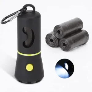 PORTA BOLSAS PERRO CON LINTERNA LED
