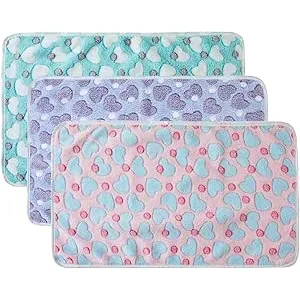 PORUPAEL 3 mantas esponjosas para perros, lavables