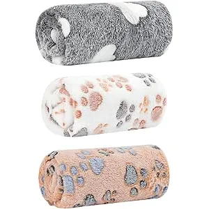Pack de 3 mantas para mascotas, manta suave y cáli