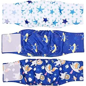 Pañales para Perros Macho Reutilizables,Cubre Panz