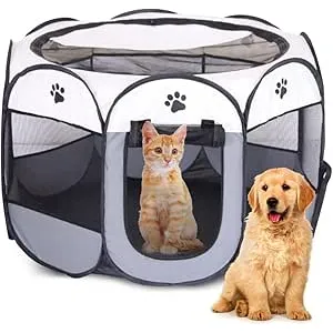 Parque Plegable para Mascotas 74x74x43cm – EUBSWA