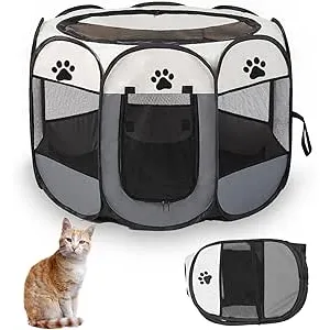 Parque para Perros Pequeños y Medianos Plegable,Pa