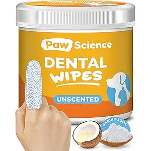 Paw Science Toallitas de limpieza de dientes de pe