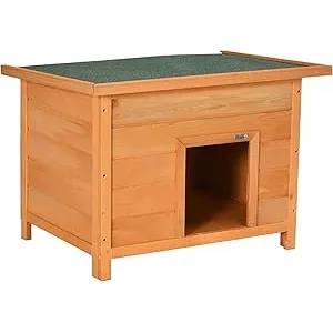 PawHut Caseta para Perro 82 x 58 x 58cm Madera Imp