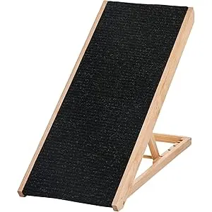PawHut Rampa para Perros y Gatos Plegable de Mader
