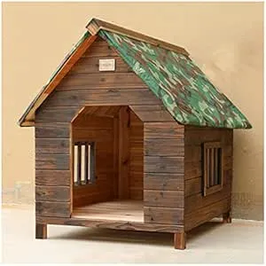 Perrera Grande de Madera para Exteriores, caseta p