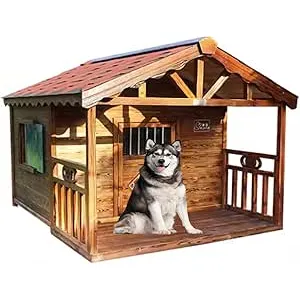 Perrera de Madera, con Ventanas de Puerta, Resiste