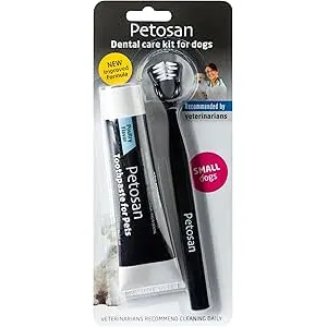 Petosan Kit de cuidado dental para perros pequeños