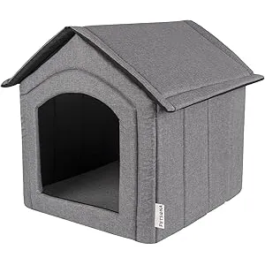 Petsona Caseta del Perro Perrera Plegable con Tech
