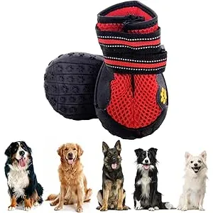 PiPiCat Zapatos para perros protectores de patas,