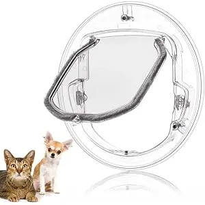 Puerta interior para gatos, puerta redonda para ma
