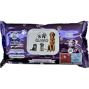 Quibropets Toallitas Húmedas con Lavanda para la H