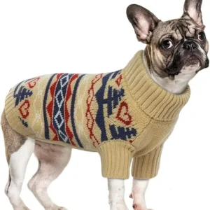 ROPA DE INVIERNO PARA PERROS X-SMALL, CAQUI