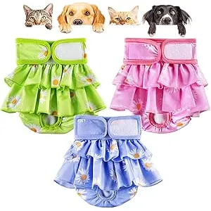 Rawhui Paquete de 3 Pañales para Perros Incontinen