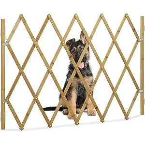 Relaxdays Barrera para perros, puerta de seguridad