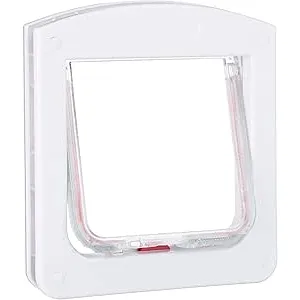 Relaxdays Gatera Magnética, Puerta para Gatos y Pe