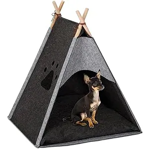 Relaxdays Tipi, Casita, Cama Gatos y Perros Pequeñ