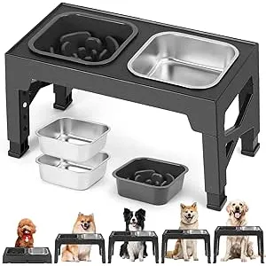 Romicta Comedero Perro Elevado de 5 Alturas Ajusta