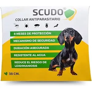 SCUDO Collar contra Pulgas Garrapatas Mosquitos ,