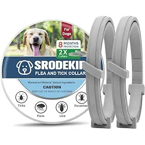 SRODEKIR Collares para Perros, Repelente de Pulgas