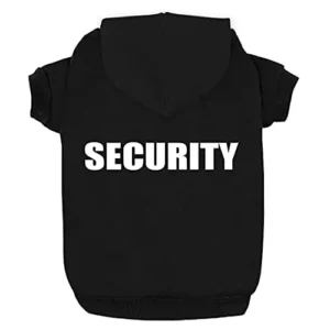 SUDADERA CON CAPUCHA SECURITY PERRO TALLA S
