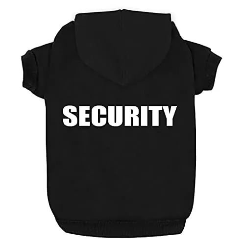 SUDADERA CON CAPUCHA SECURITY PERRO TALLA S
