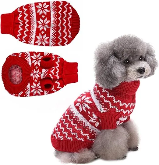 SUÉTER DE NAVIDAD PAR MASCOTAS TALLA S