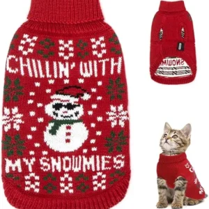 SUÉTER DE NAVIDAD PARA PERROS PEQUEÑOS Y GATOS
