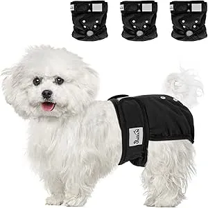SlowTon Lava pañales para Perros, 3r Pack Pantalon