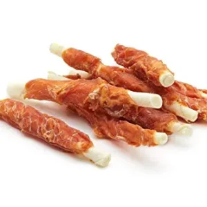 Snack Perro Palitos de Piel de Buey Enrollados con Pollo Deshidratado - 500 gr