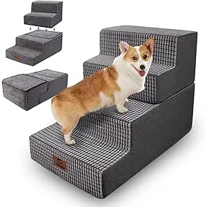 Sytopia Grey - Rampa de escalera para mascotas par