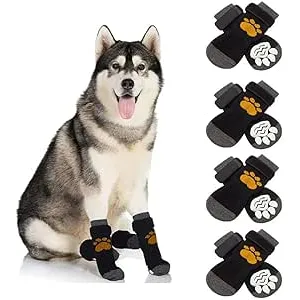 TOEECY Calcetines Perro 8 Piezas Pata Protector An