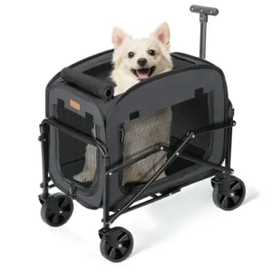 TRANSPORTADOR DE PERROS CON RUEDAS