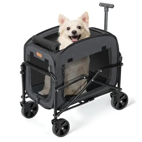 TRANSPORTADOR DE PERROS CON RUEDAS