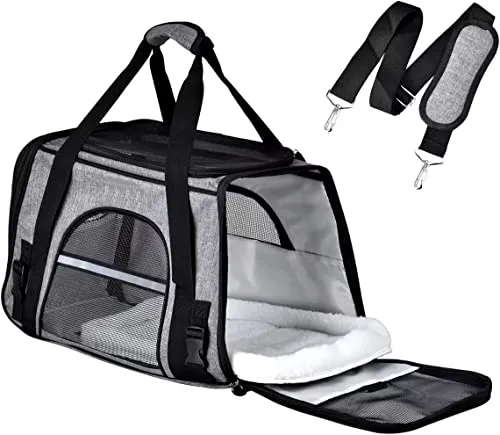 TRANSPORTÍN BOLSA PERRO AVIÓN Y COCHE