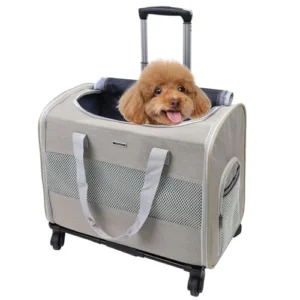 TRANSPORTÍN CON RUEDAS PARA PERROS DE HASTA 10KG