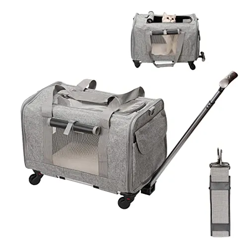 TRANSPORTÍN PARA PERROS CON RUEDAS DESMONTABLES