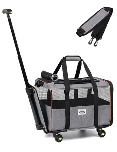 TRANSPORTÍN PARA PERROS CON RUEDAS