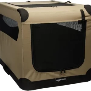 TRANSPORTÍN PORTÁTIL PLEGABLE CON 2 PUERTAS