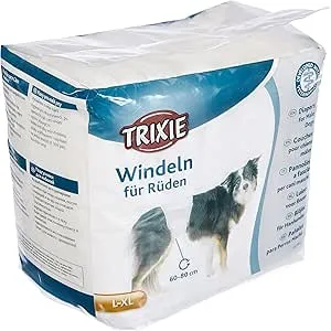 TRIXIE 12 Pañales para Perro Macho, L-XL, 60-80 cm
