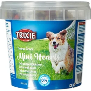 TRIXIE Bote Snack de Entrenamiento Mini Hearts, 200 g, Perro