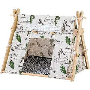 Tipi para Gatos, Cama Tipi para Perros con Cojin,