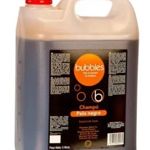 Unbekannt Bubbles® Champú para perros Pelo Negro para pelo oscuro variante 5 litros bidón