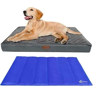 VOUNOT Cama Perro Ortopédica con Alfombrilla Refre